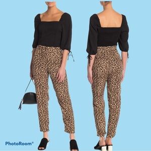 Emory Park Leopard Print Cropped Pants